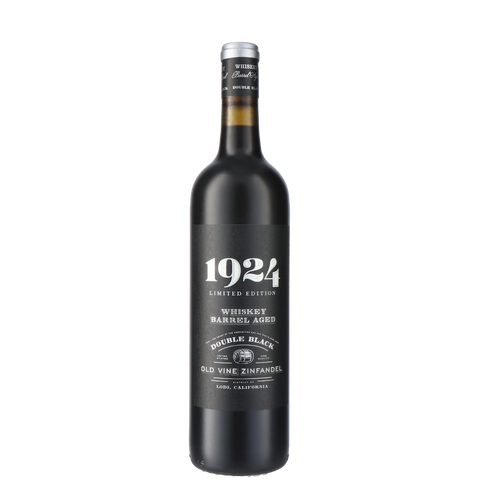 1924 Wines Double Black Limited Edition Whiskey Barrel Aged Old Vine Zinfandel 2021