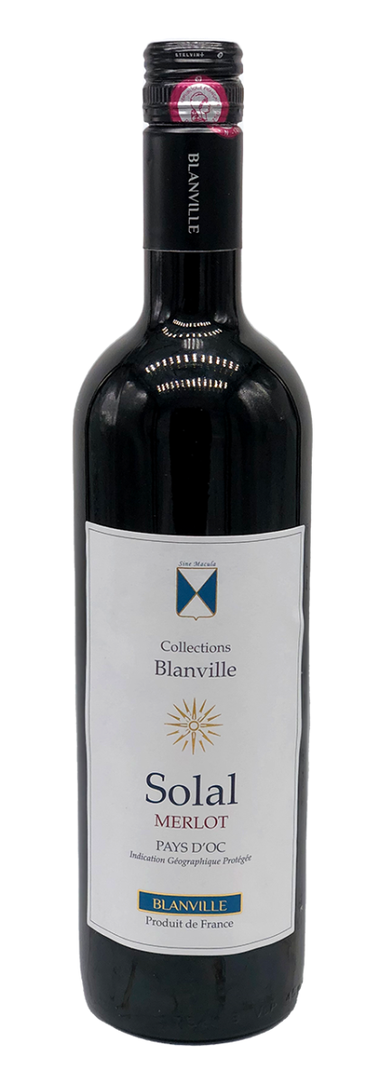 Château Haut-Blanville Pays d'Oc IGP Solal Merlot 2023
