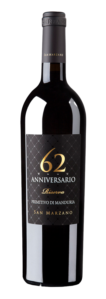 San Marzano Primitivo di Manduria DOP Anniversario 62 Riserva 2019