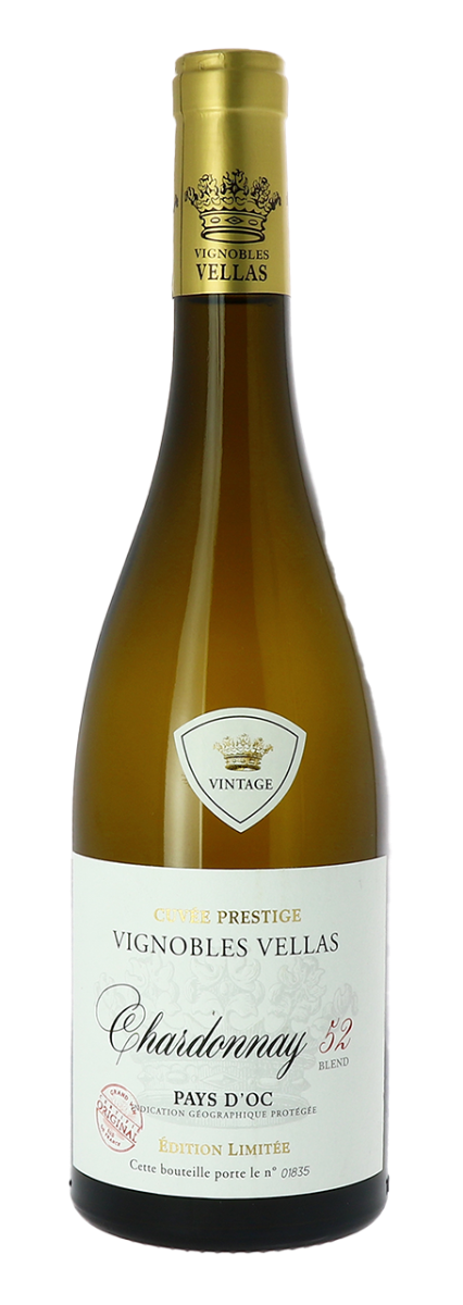 Vignobles Vellas Pays d'Oc IGP Chardonnay Blend 52 2025